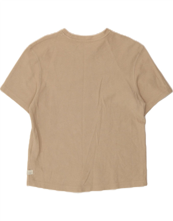 ZARA Mens T-Shirt Top XL Beige Cotton Vintage Zara and Second-Hand Zara from Messina Hembry 