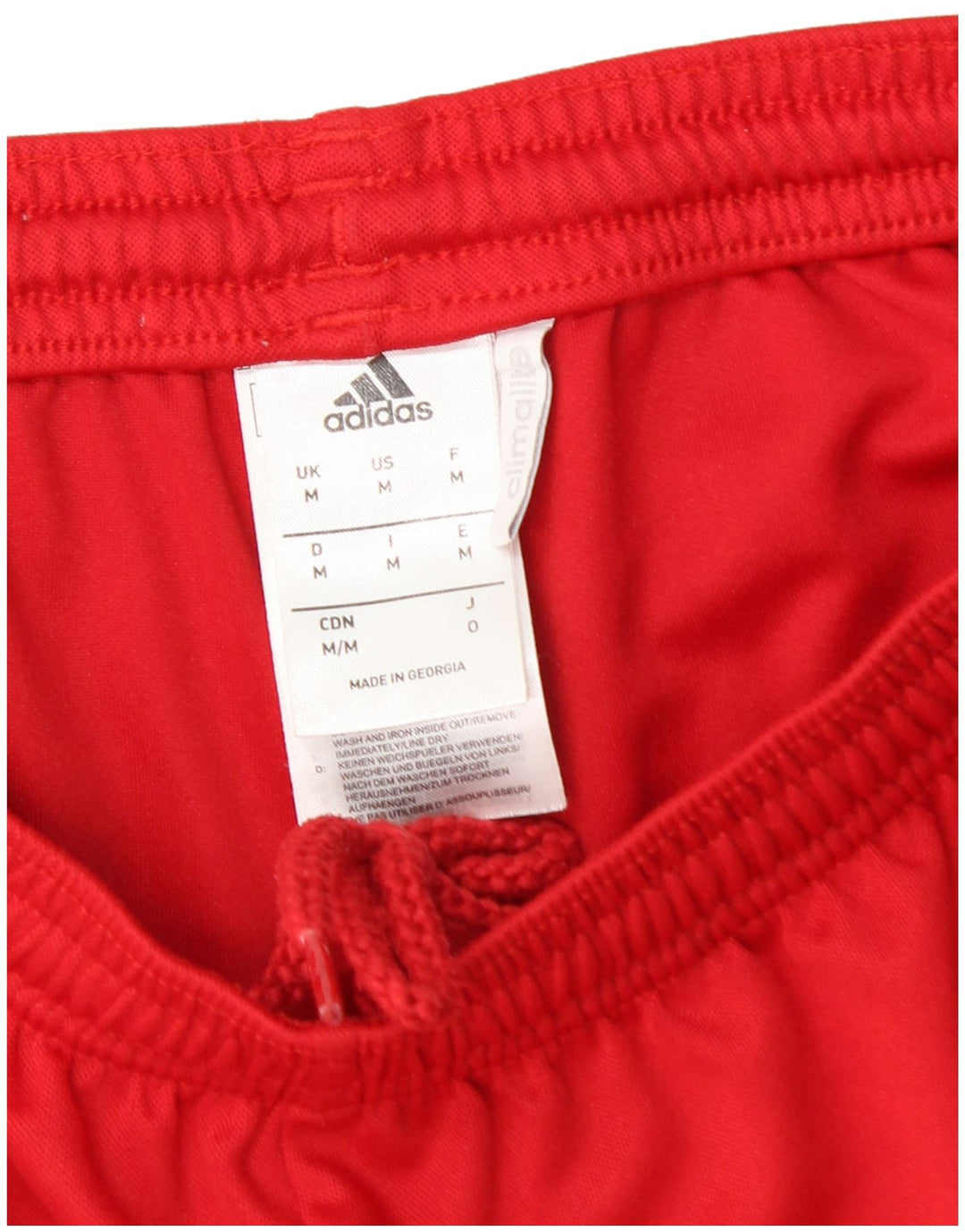 Adidas Mens Climalite Sport Shorts Medium  Red Polyester