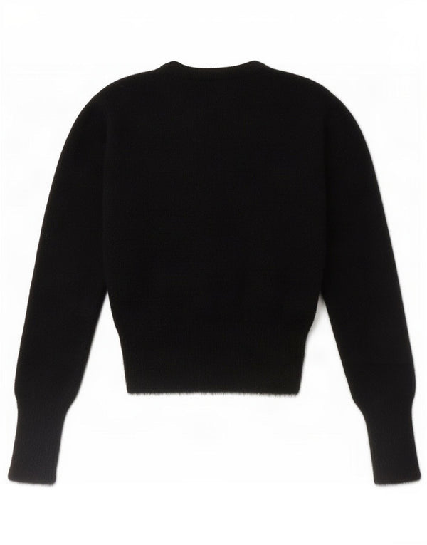 Zara Γυναικείο πουλόβερ με λαιμόκοψη UK 10 Small Black