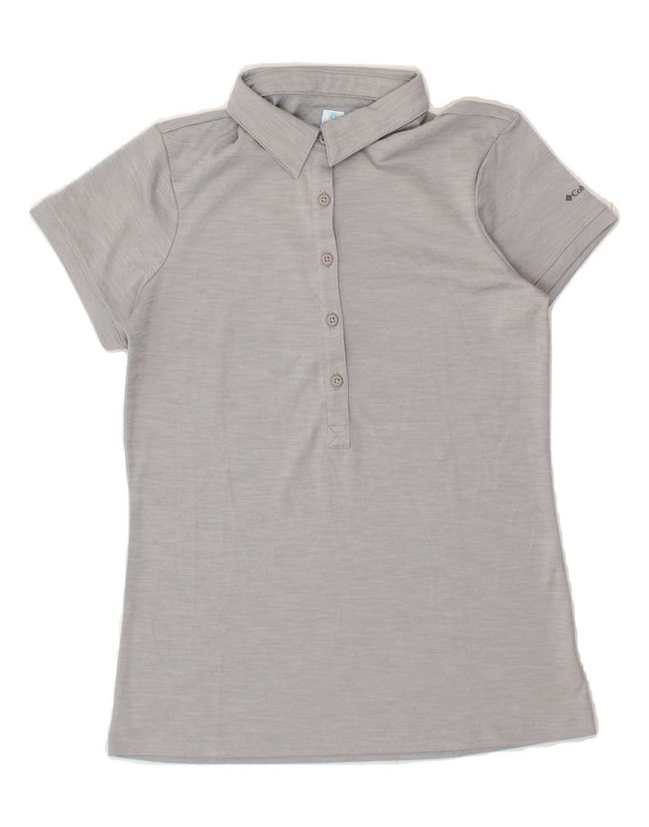 COLUMBIA Womens Polo Shirt UK 10 Small Grey Vintage Columbia and Second-Hand Columbia from Messina Hembry 