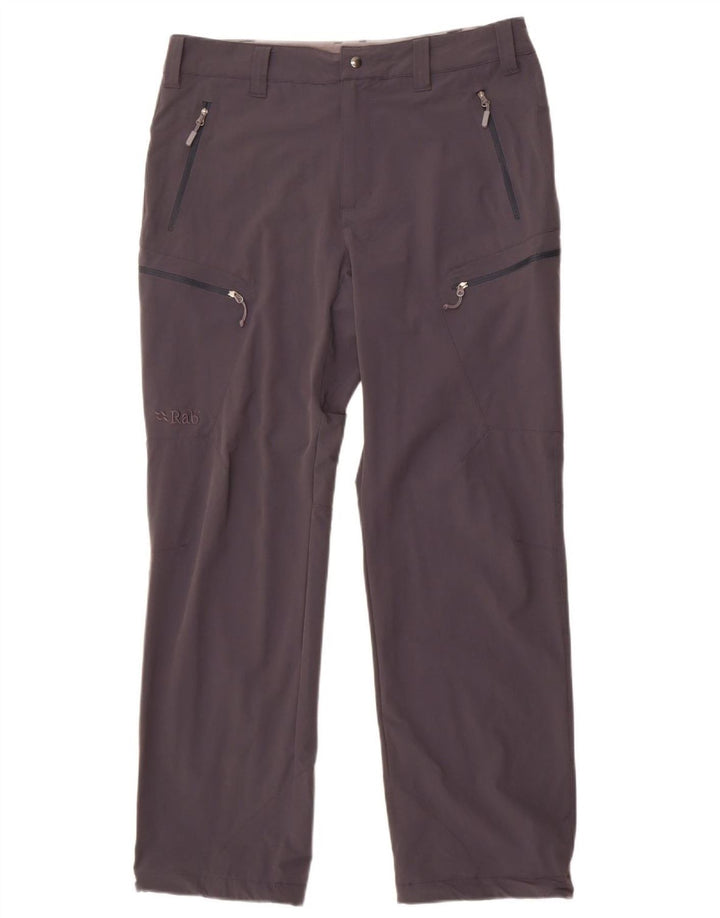 Rab Damen Gerade Cargohose W34 L31 Graues Polyamid