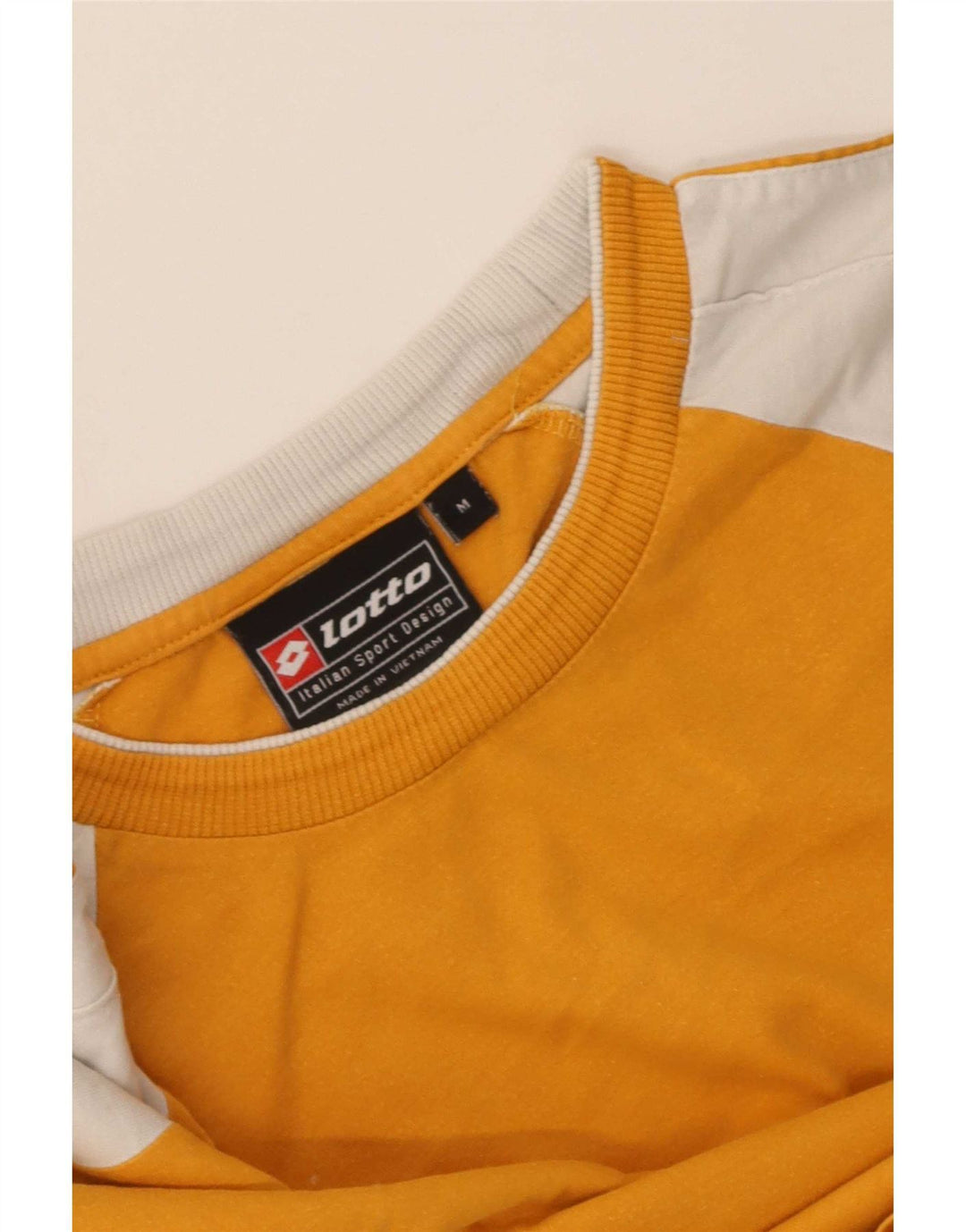 Lotto Herre T-Shirt Top Medium Gul Colourblock