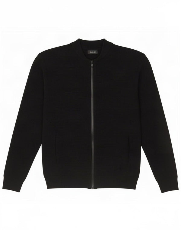 Zara Cardigan Homme Pull Large Noir Coton