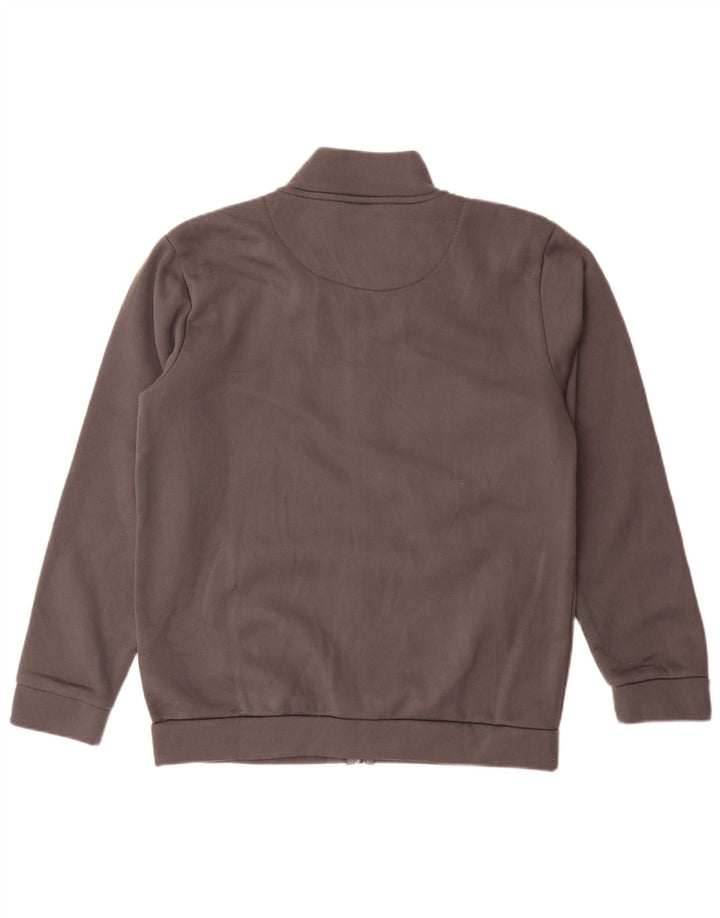 AUSTRALIAN L'ALPINA Herren-Trainingsanzugoberteil, große graue Farbblockjacke