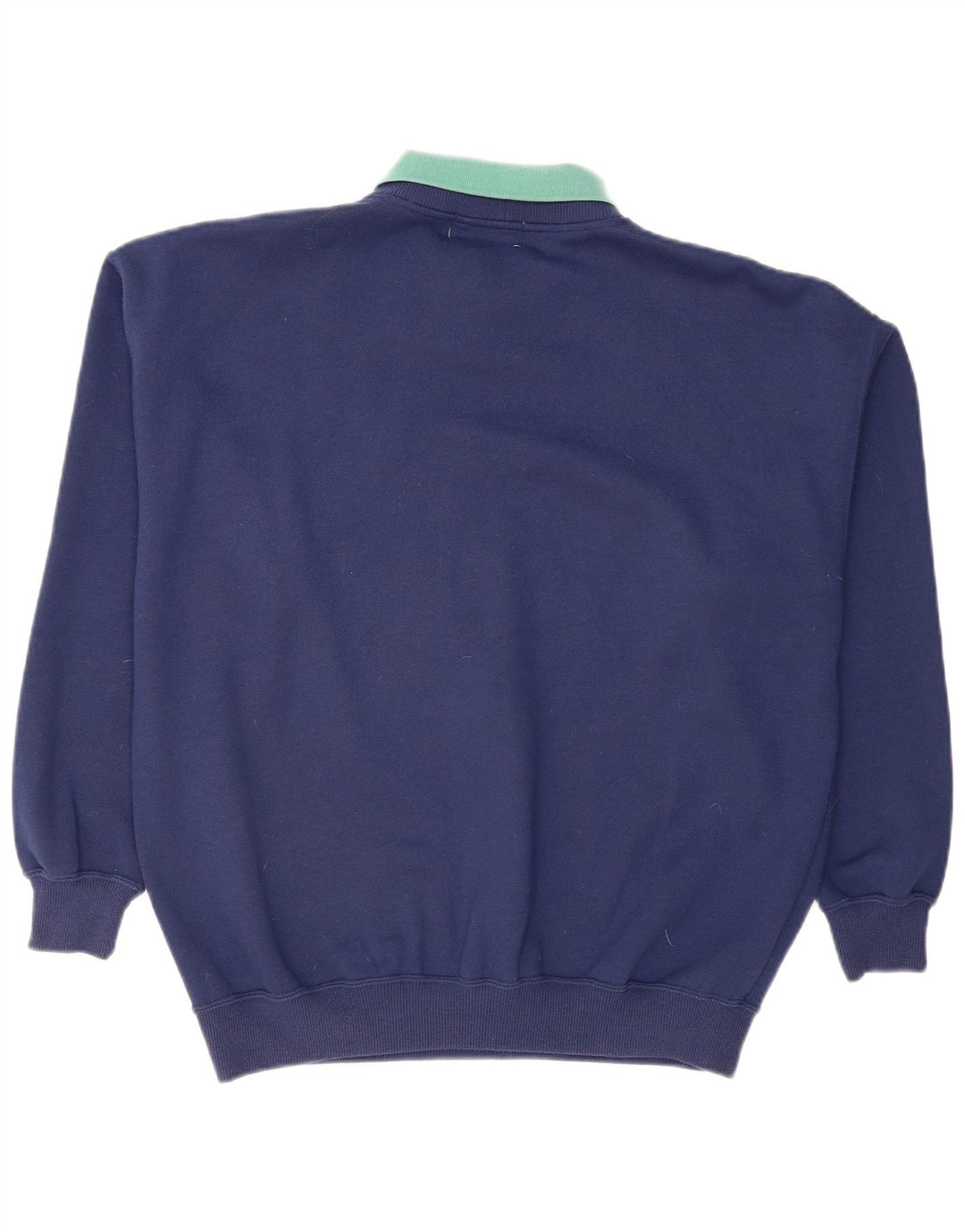 Alice Collins Mens Sweatshirt Jumper Medium Navy Blue Argyle/Diamond