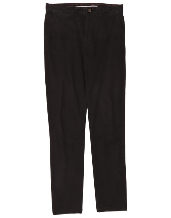 Crew Clothing Herre Slim Fit Chino Bukser W34 L34 Sort Bomuld