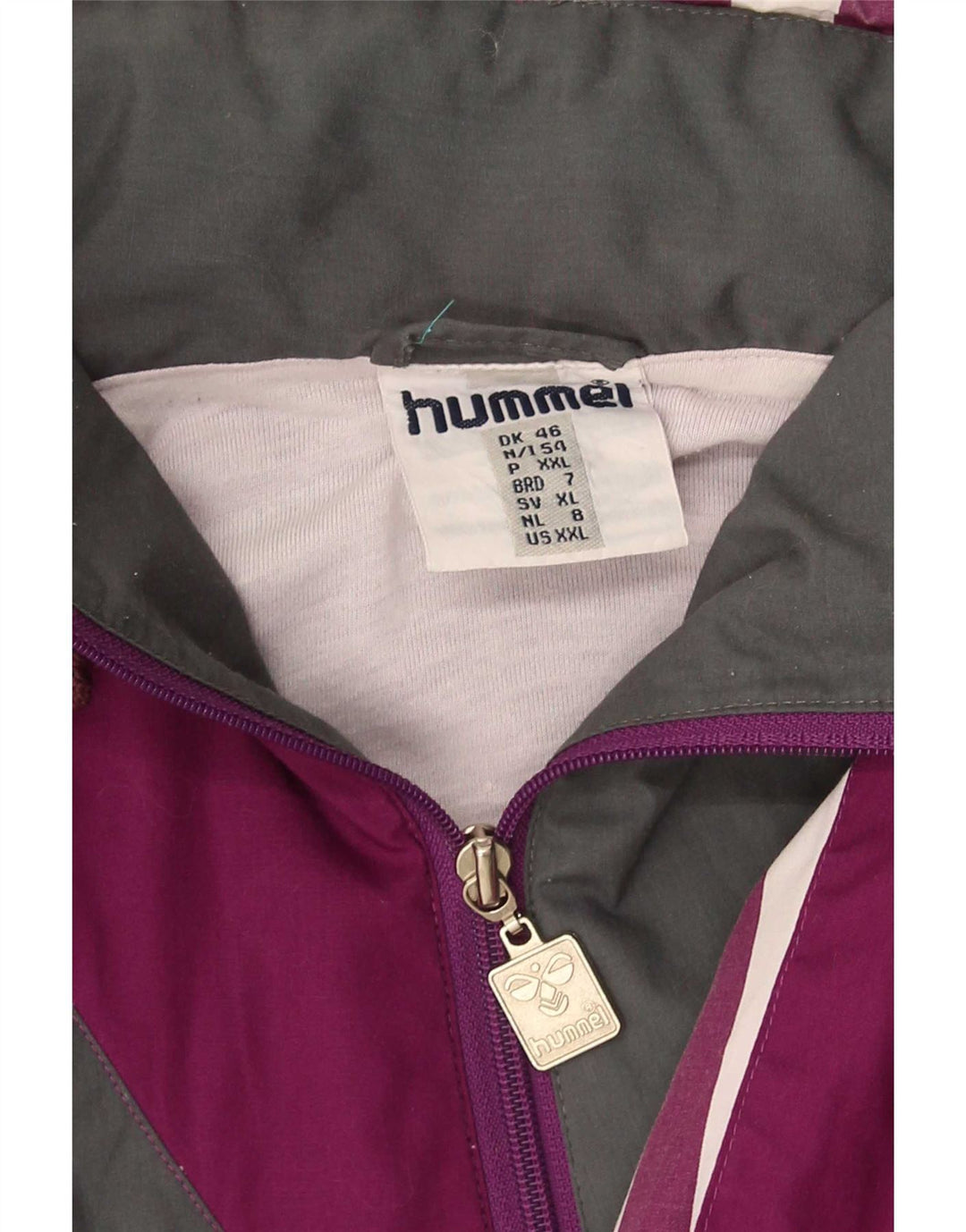Hummel Mens Pullover Graphic Tracksuit Top Jacket 2XL Purple Colourblock