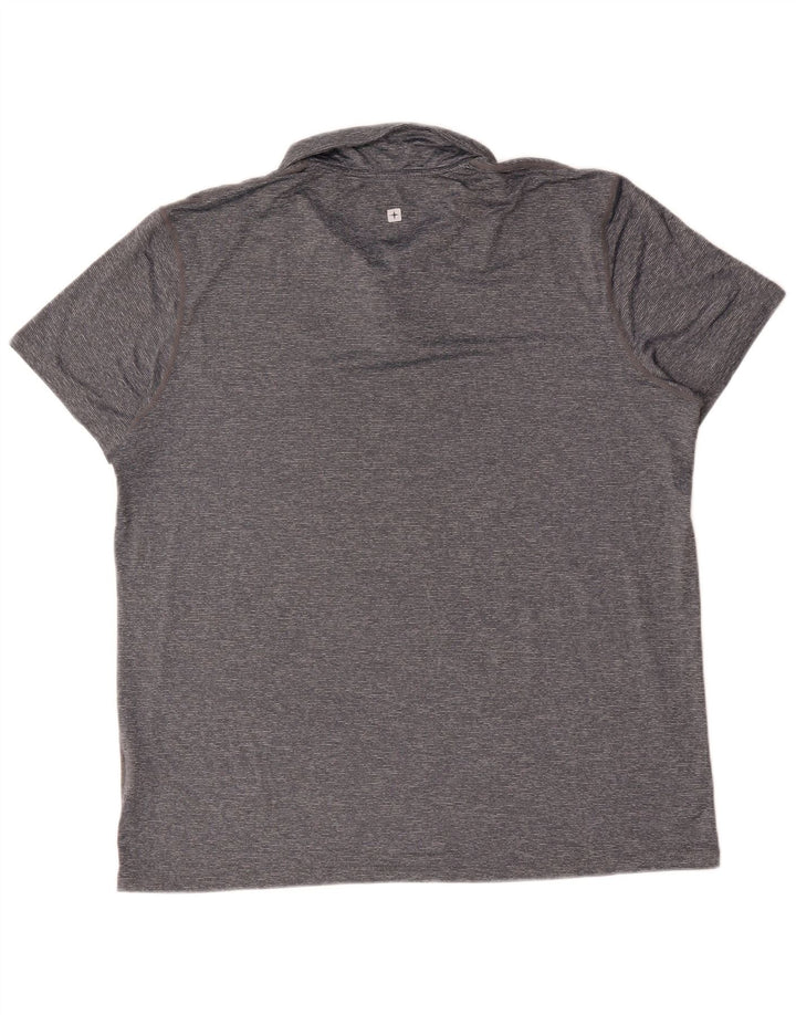 Mountain Warehouse Herre poloshirt XL Grå Flecked Nylon