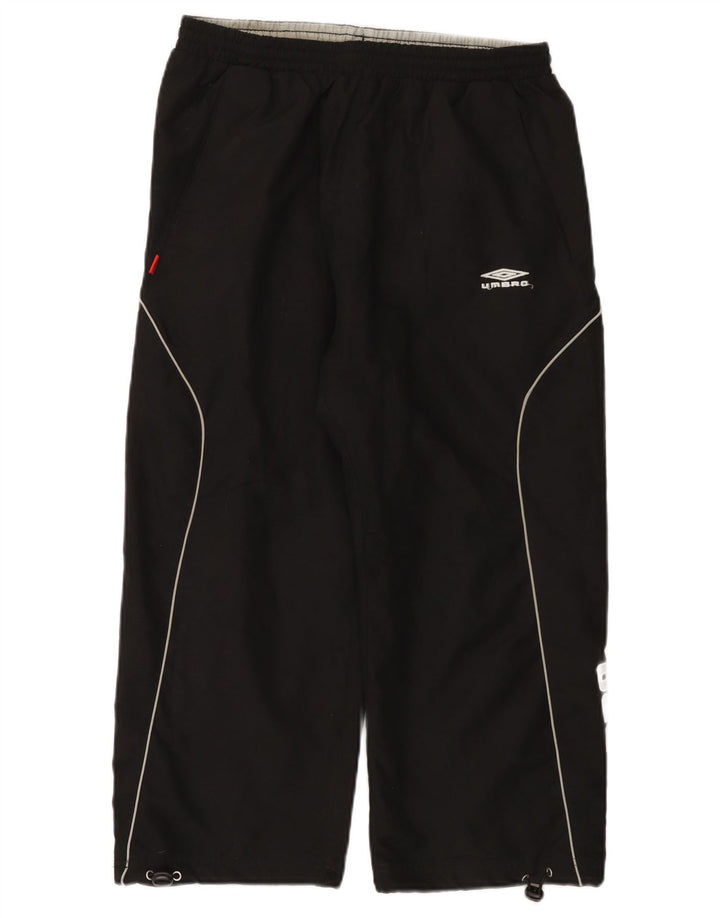 Umbro Mens Graphic Tracksuit Calças Médio Poliéster Preto