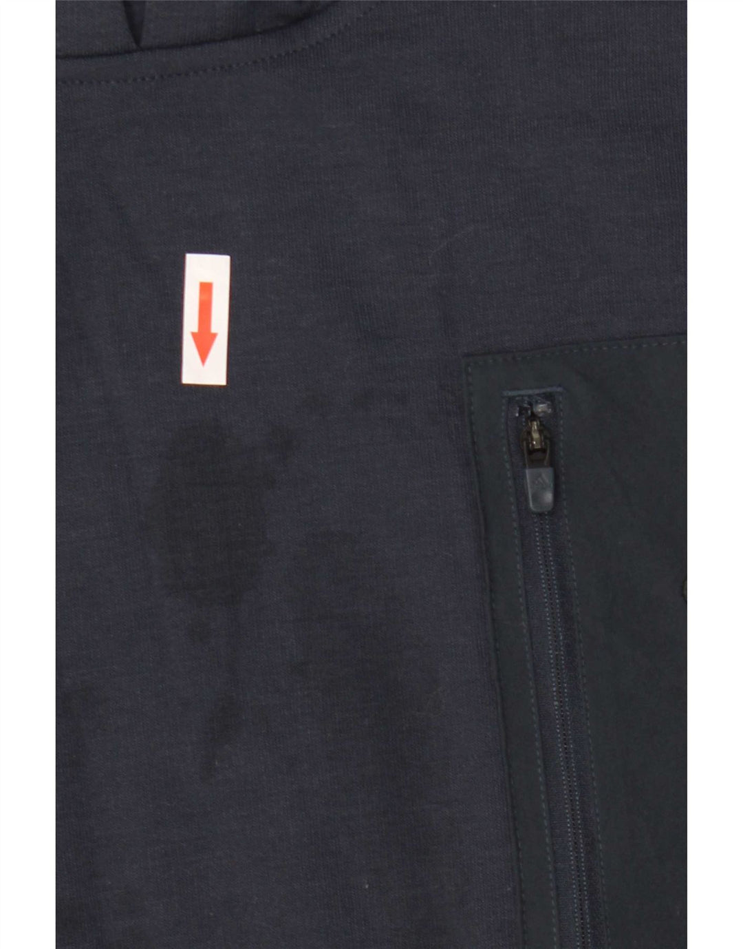 Adidas Męska bluza z kapturem XL granatowa, poliestrowa