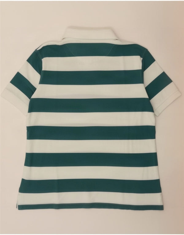 Timberland Mens Regular Fit Polo Shirt Large Green Striped