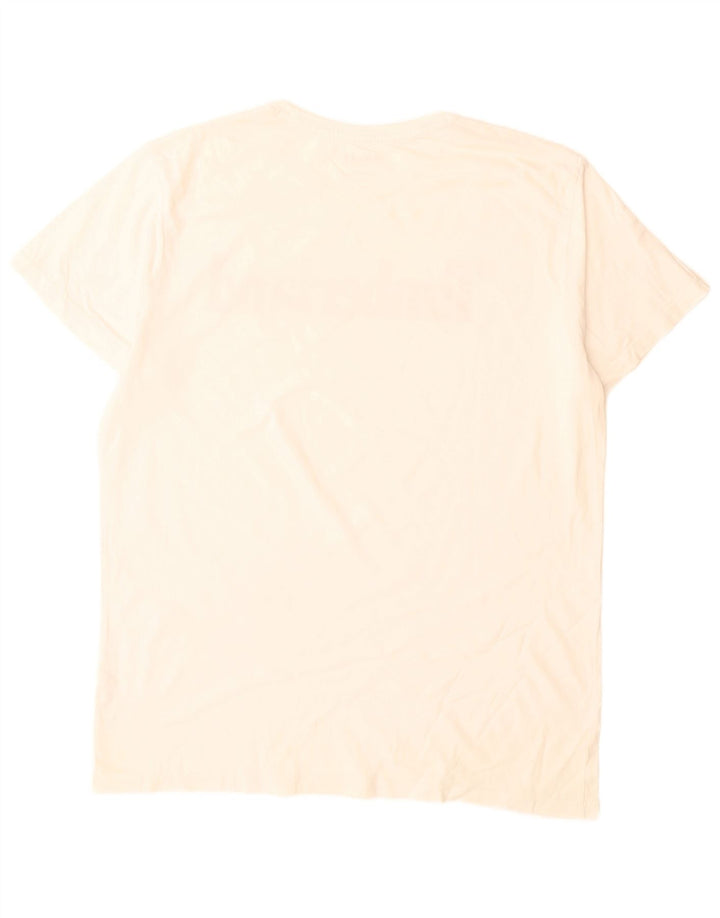 Timberland Mens Graphic T-Shirt Top Large White Cotton