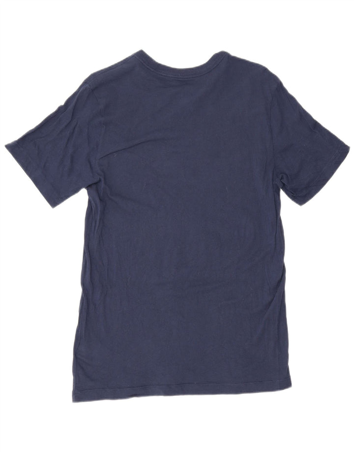 Nike Mens Graphic T-Shirt Top Small Navy Blue Cotton