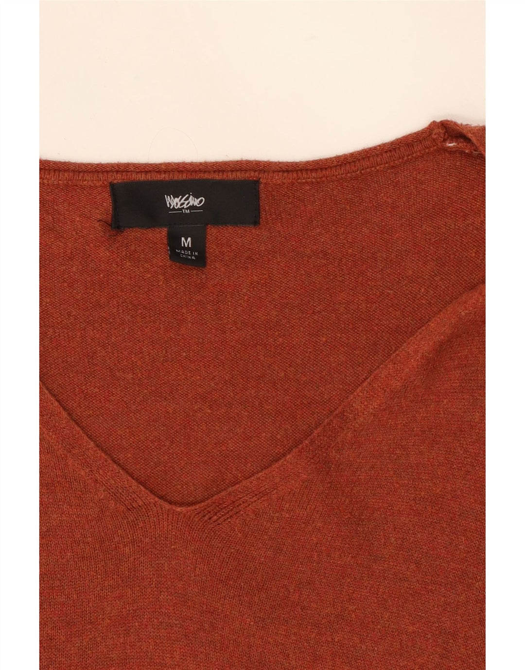 MOSSIMO Womens Long Sleeve Asymmetric Jumper Dress UK 12 Medium Orange Vintage Mossimo and Second-Hand Mossimo from Messina Hembry 