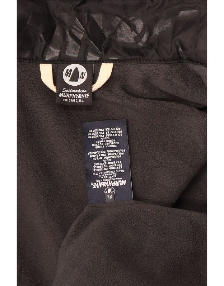 Murphy & Nye Mens Windbreaker Jacket UK 42 XL Black Nylon