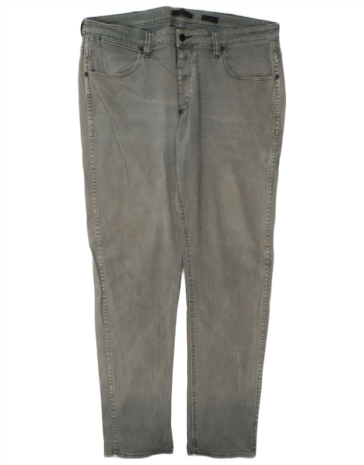 Jeans affusolati da uomo Wrangler W36 L30 cotone grigio