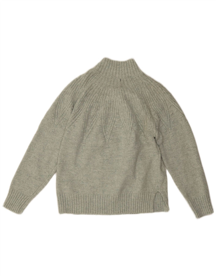 Marks & Spencer Womens Turtle Neck Jumper Sweater UK 14 Medium Green
