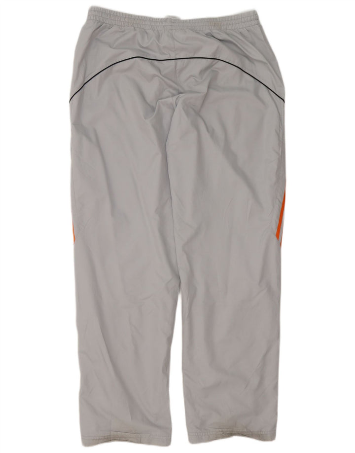 Adidas Herren-Trainingshose XL, graues Colourblock-Polyester