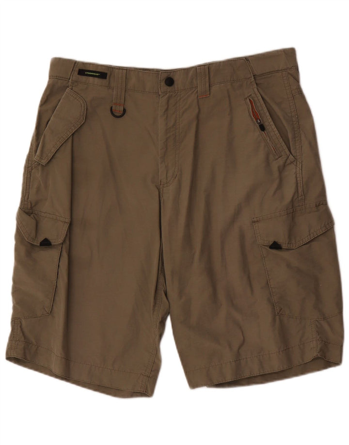 Marks & Spencer Herre Cargo Shorts W34 Large Khaki Bomuld