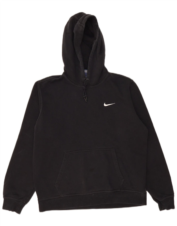 Nike Mens Hoodie Jumper Large Black Cotton