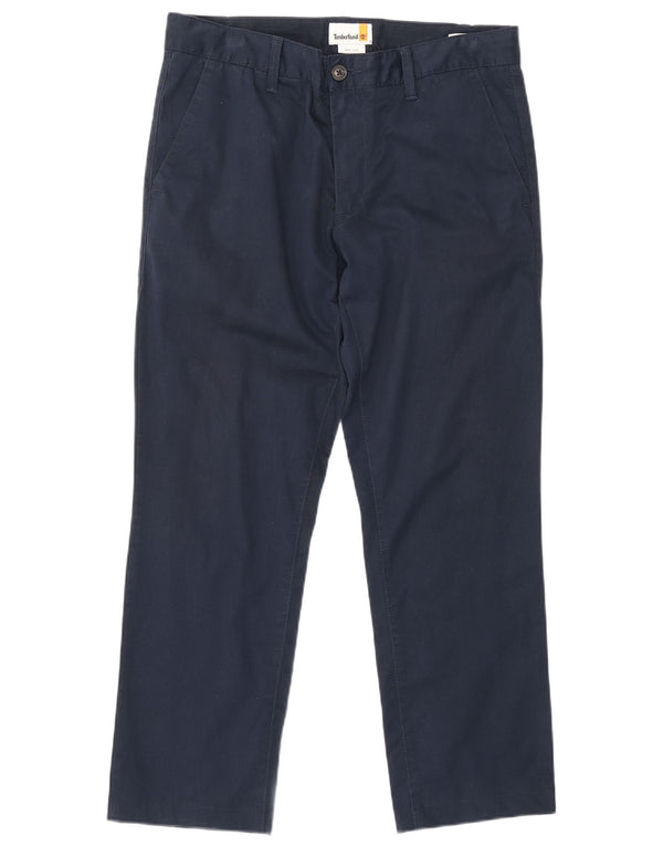 Timberland Mens Straight Chino Trousers W31 L27 Navy Blue