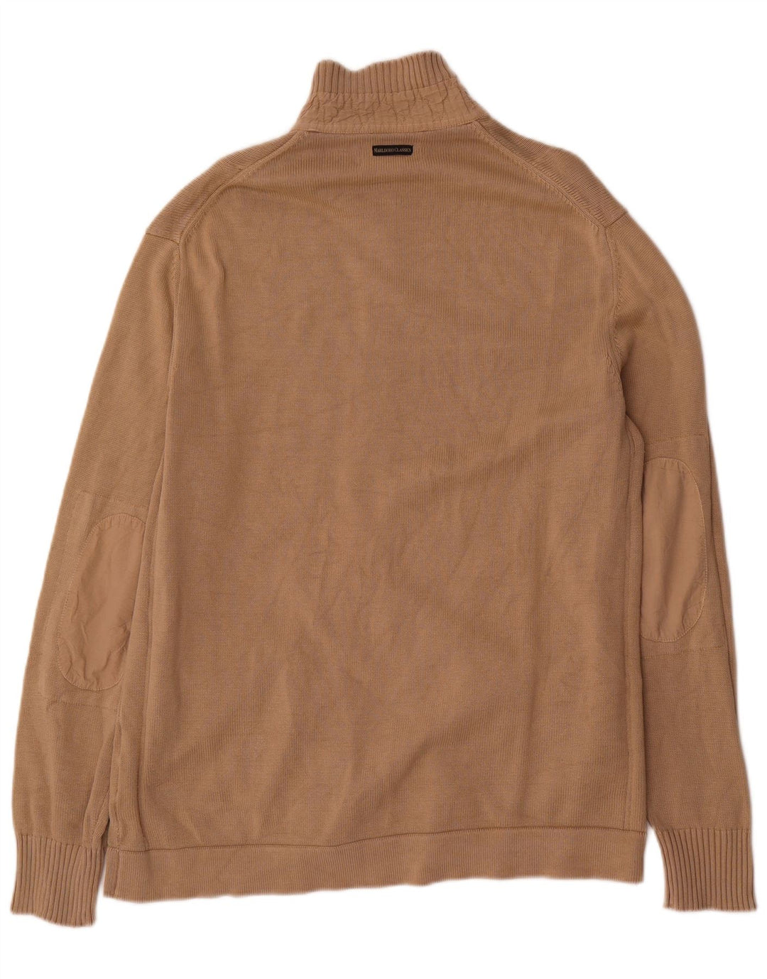 Marlboro Classics Mens Cardigan Sweater 2XL Beige Cotton