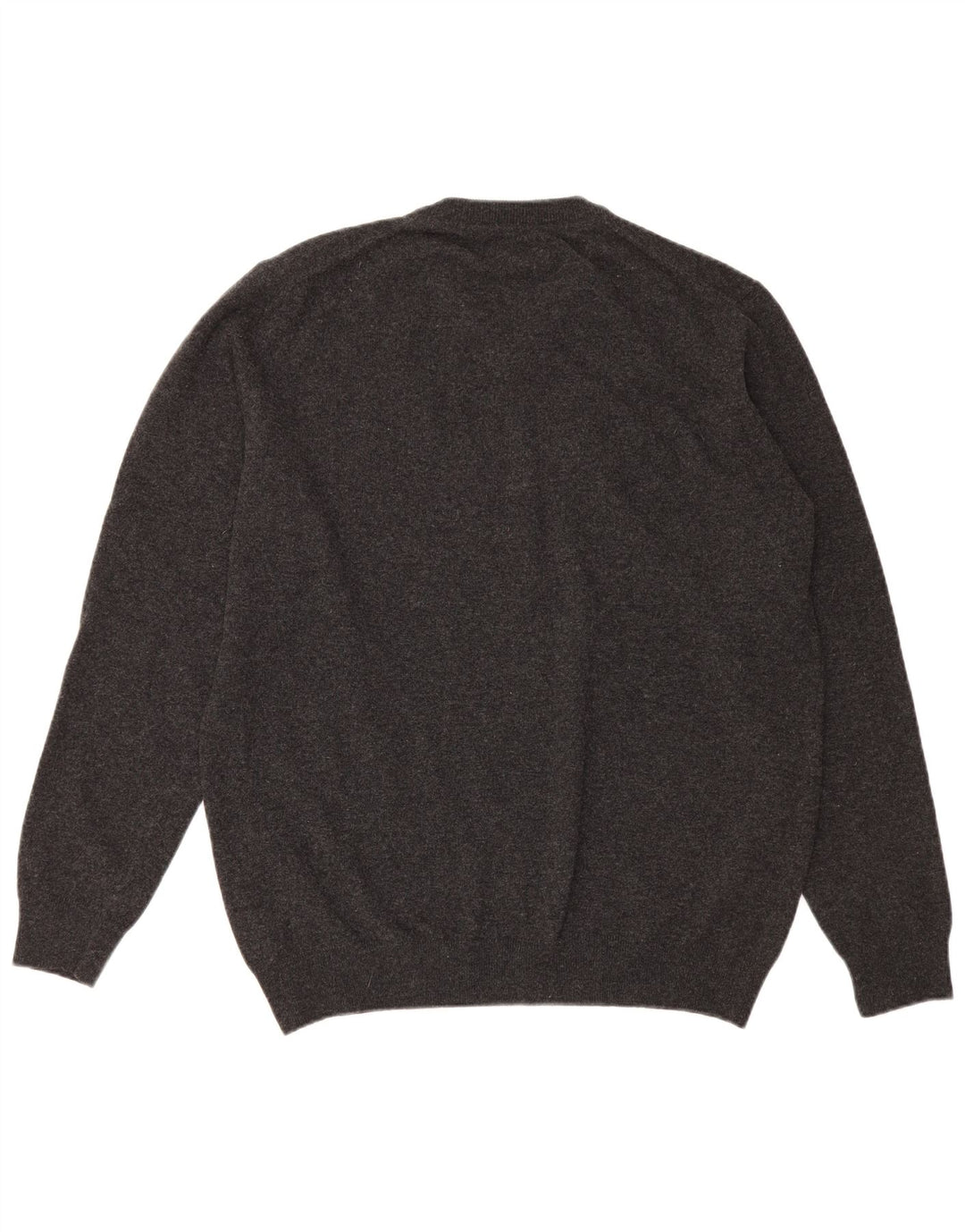 Barbour Mens V-Neck Jumper Sweater 2XL Grey Wool