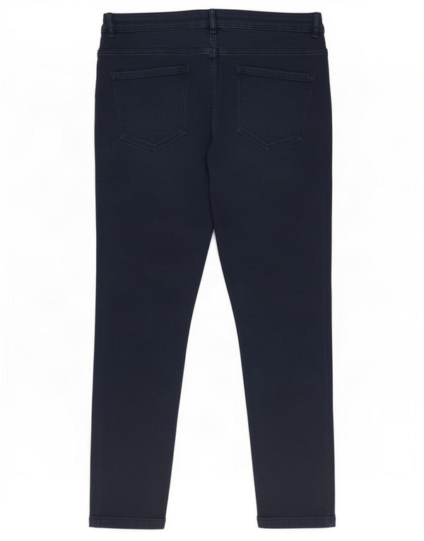 Женские укороченные джинсы Zara Slim EU 46 2XL W36 L25 Темно-синие, хлопок
