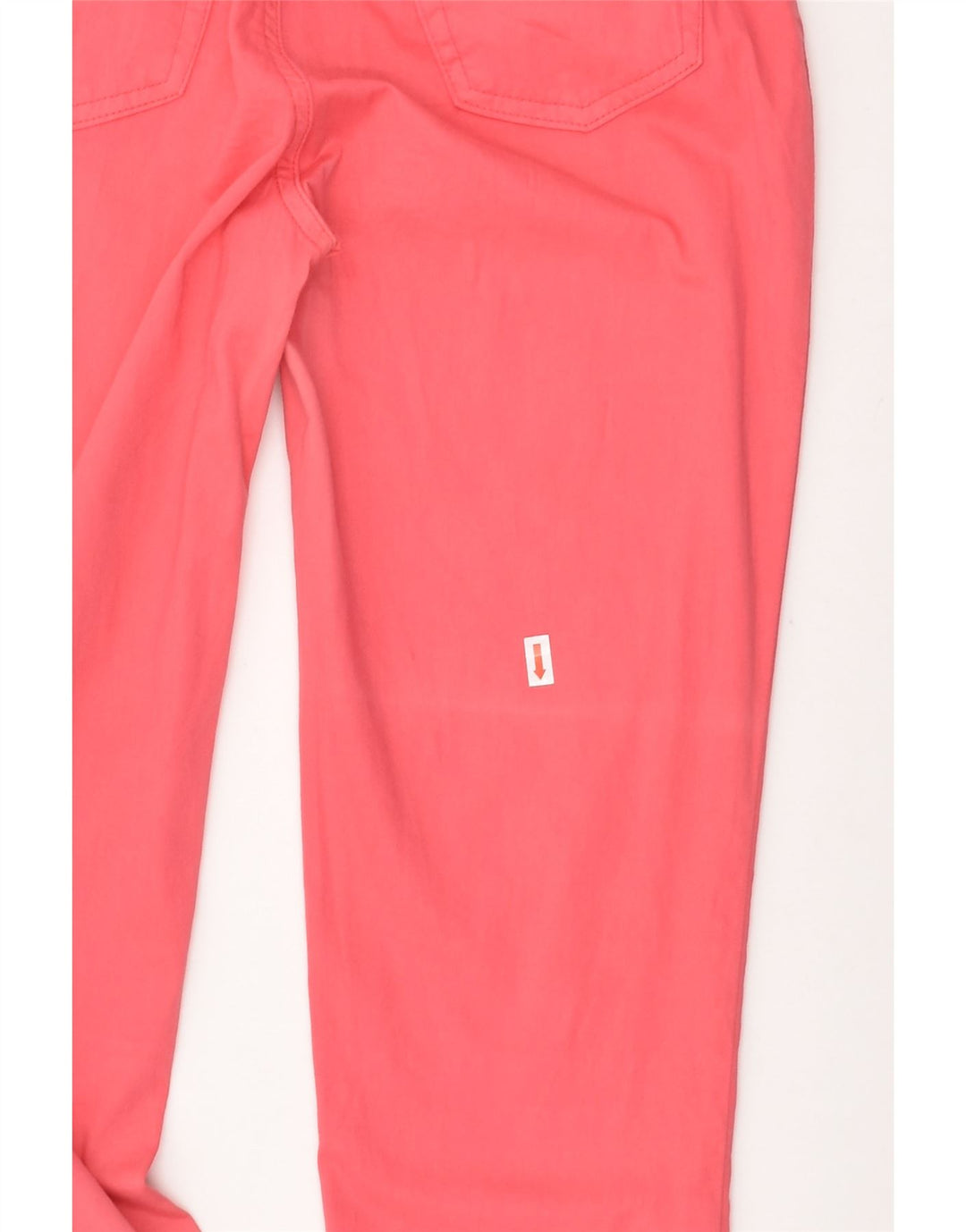 TRUSSARDI Womens Slim Casual Trousers W24 L31 Pink Cotton | Vintage Trussardi | Thrift | Second-Hand Trussardi | Used Clothing | Messina Hembry 