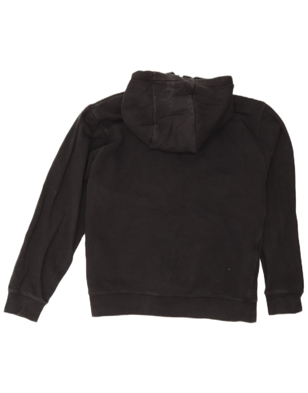Nike Mens Zip Hoodie Sweater Large Black Cotton