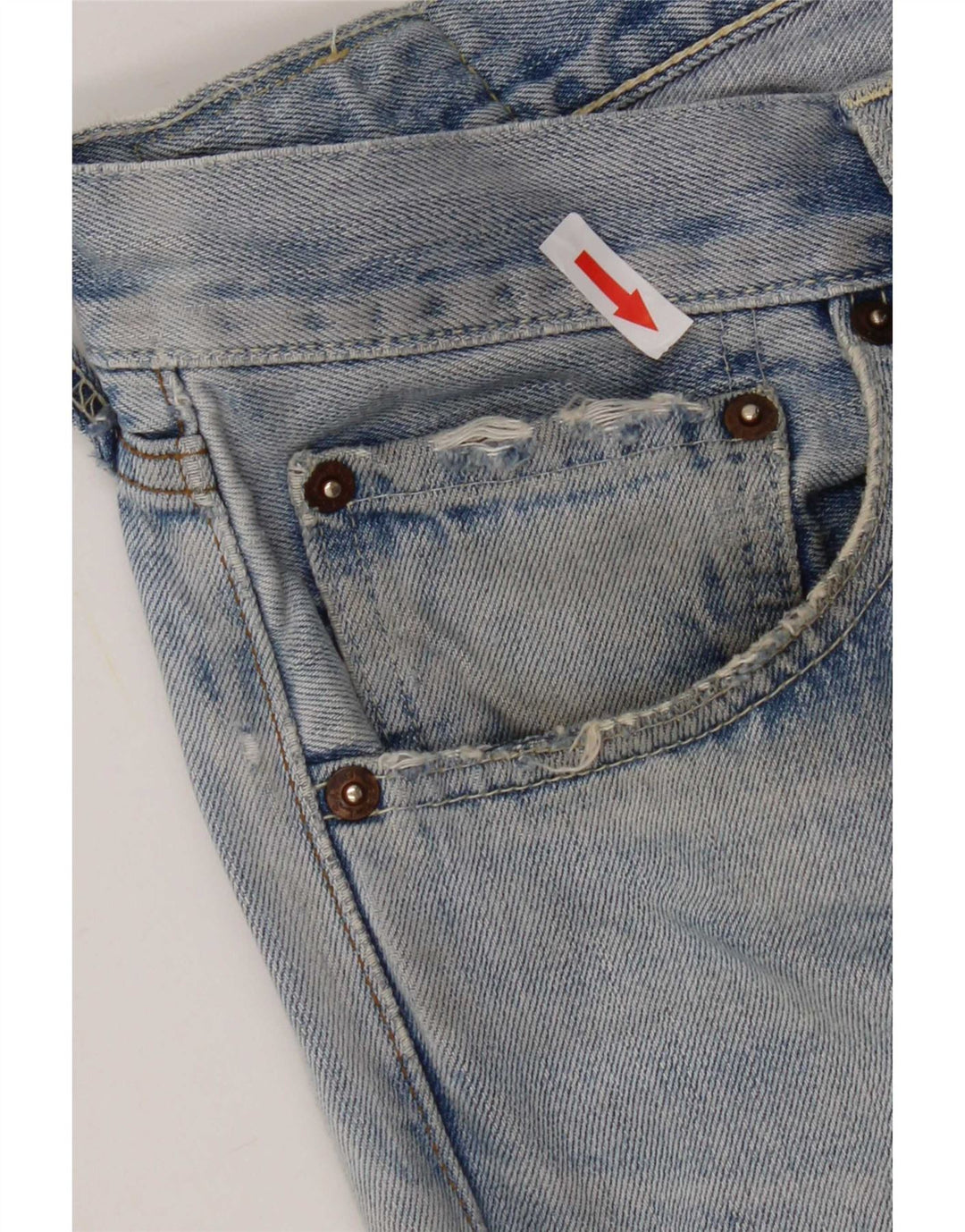 Levi's Uomo 503 Jeans dritti invecchiati W32 L33 Blu