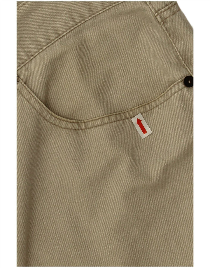 Armani Mens Straight Jeans W36 L28 Beige Cotton