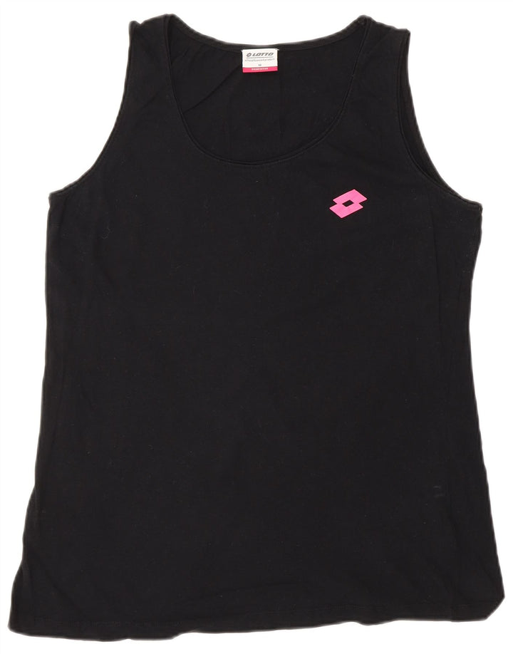 LOTTO Damevest Top UK 14 Medium Sort Bomuld