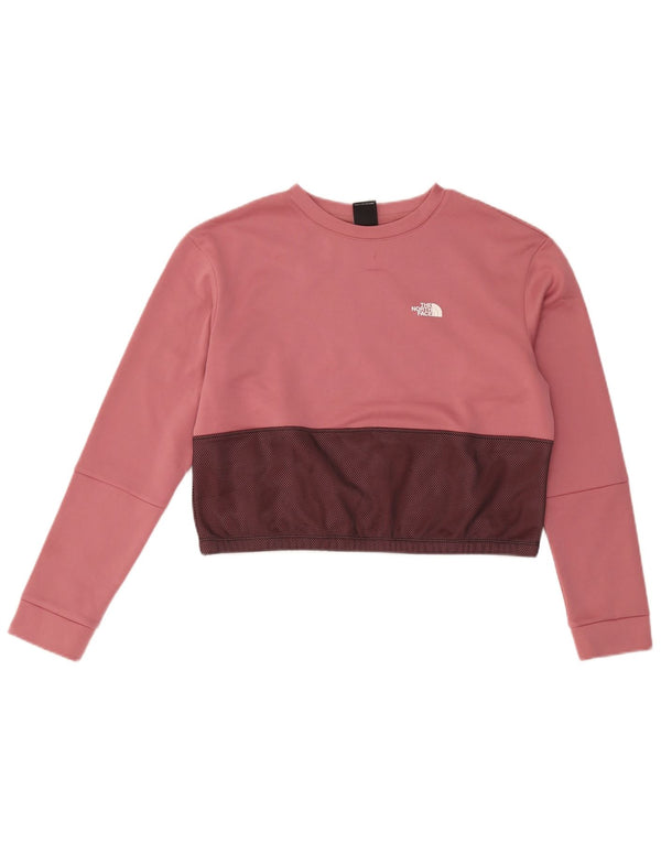 The North Face Sudadera corta para mujer Jumper UK 46 Large Pink Colourblock