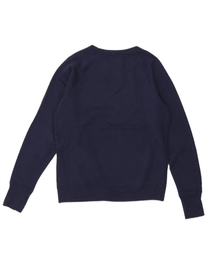 Champion Womens Graphic Oversized Sweatshirt Jumper UK 10 Small Navy Blue