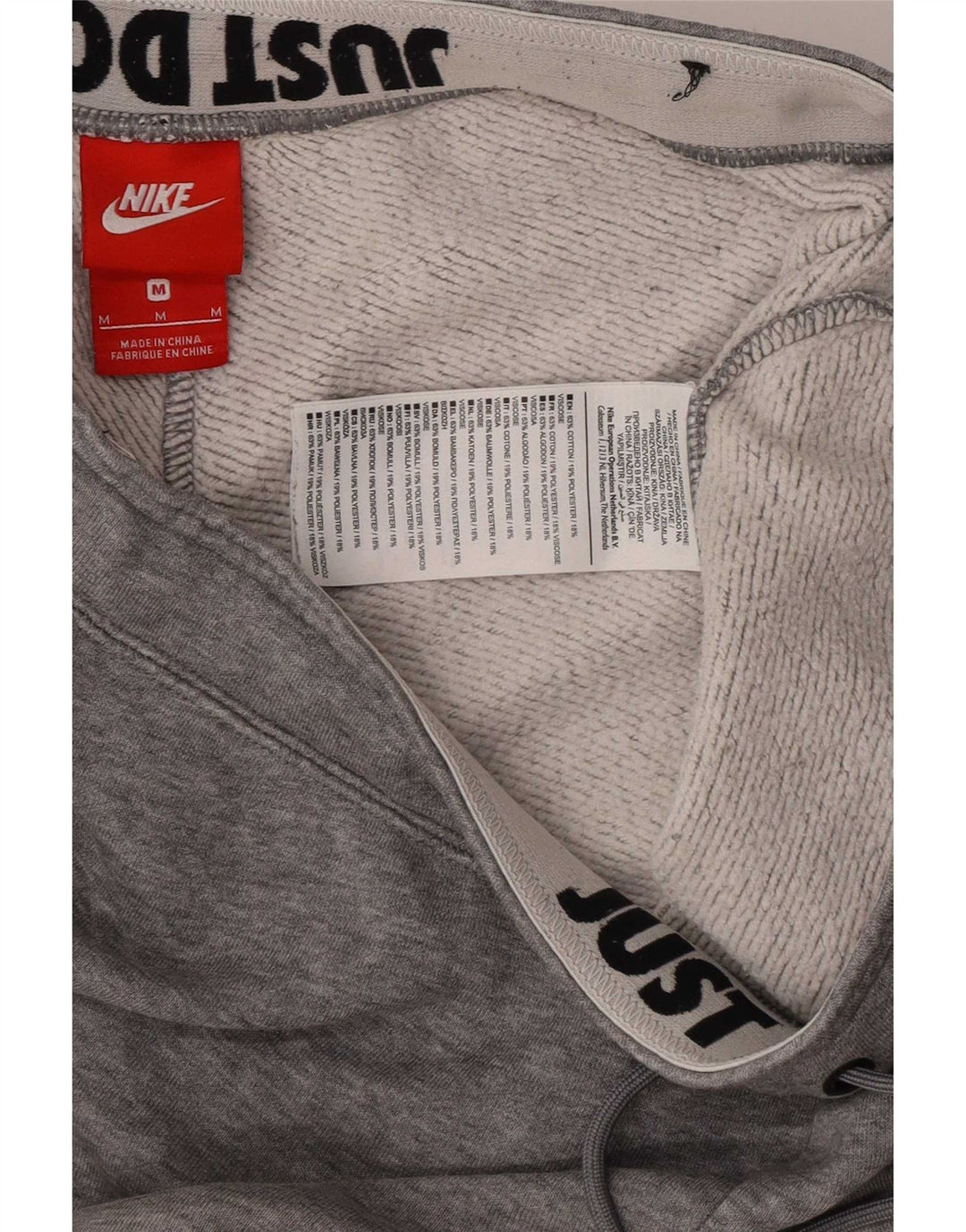Nike Herren-Trainingshose, Jogginghose, mittelgraue Baumwolle
