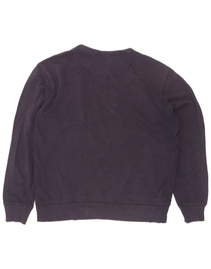 Marks & Spencer Mens Regular Fit Sweatshirt Jumper Large Navy Blue Cotton