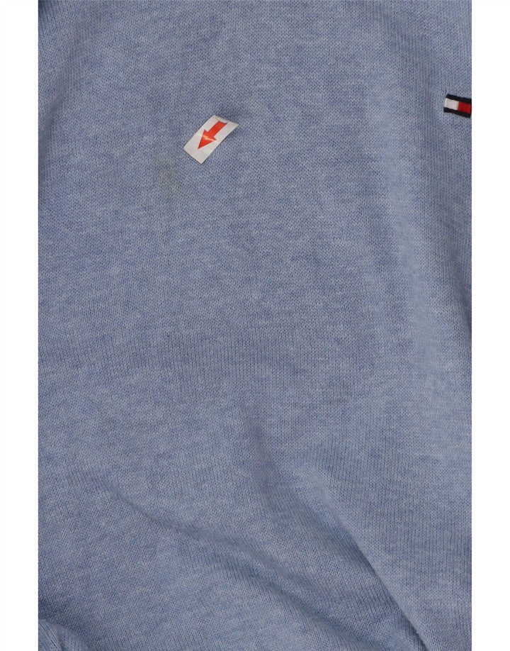 Tommy Hilfiger Mens V-Neck Jumper Sweater 2XL Blue
