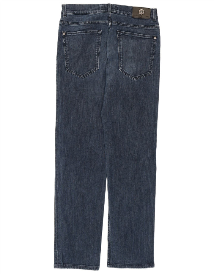 Trussardi Womens Slim Jeans W32 L30 Blue Cotton