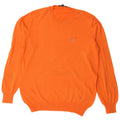 Henry Cottons Herren-Pullover mit Rundhalsausschnitt, mittelorange Baumwolle