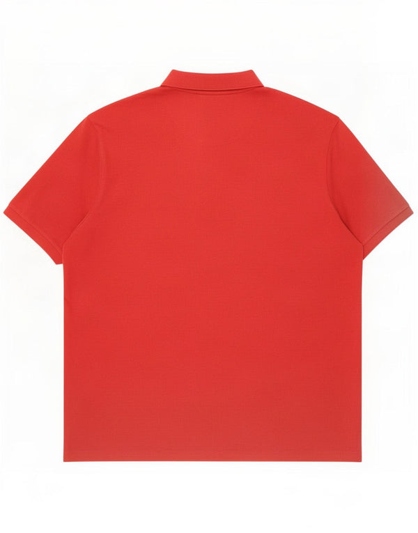 Polo Ralph Lauren Męska wysoka koszulka polo 4XL czerwona bawełniana