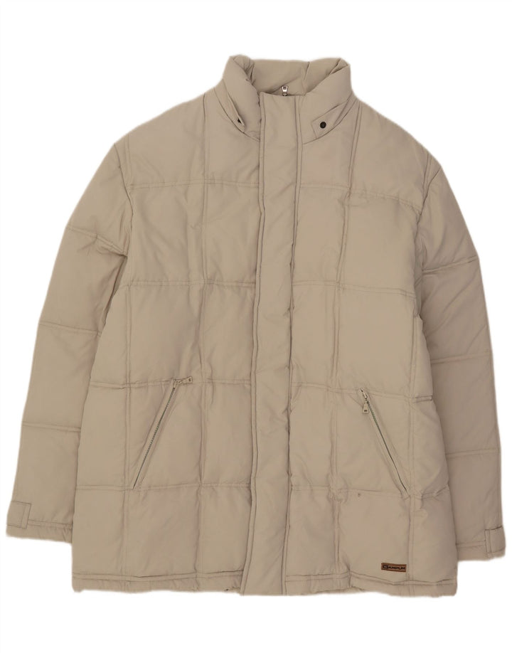 Wampum Mens Padded Jacket UK 44 2XL Beige Polyester