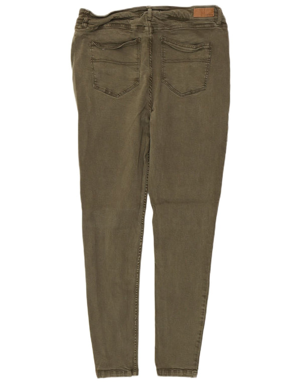 Fat Face Dame Harlow Højtalje Jegging Jeans UK 14 Large W34 L28 Khaki