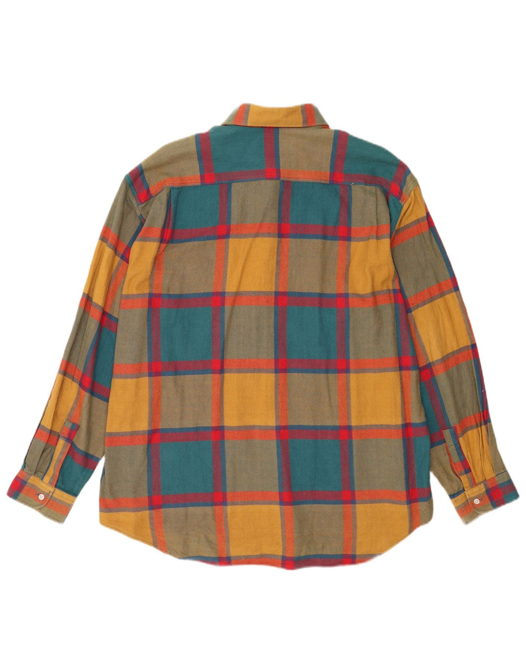 STEFANEL Mens Flannel Shirt XL Multicoloured Check Cotton