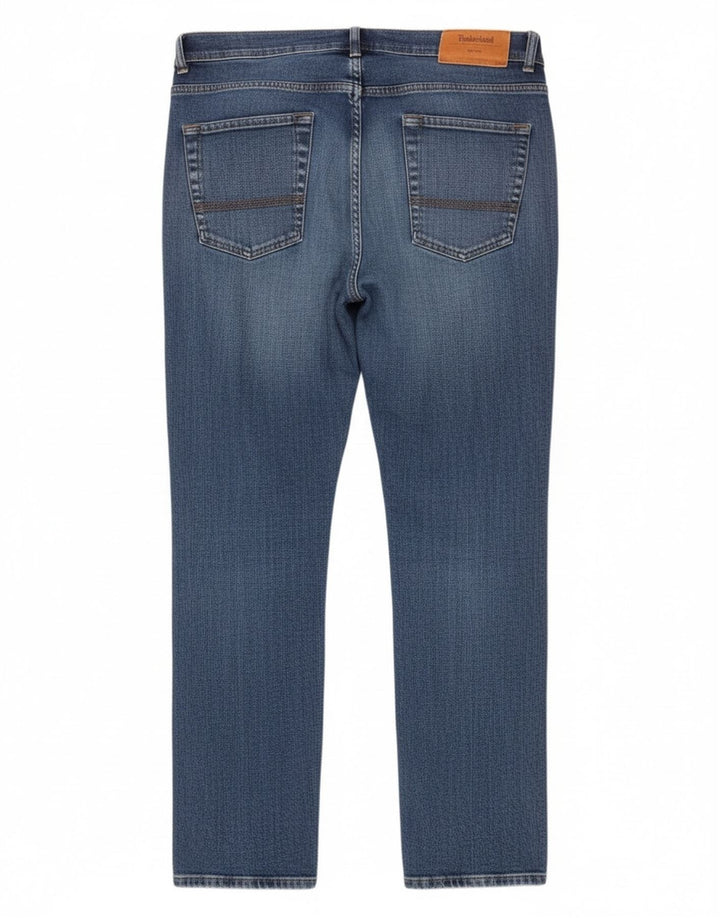 Timberland Mens Straight Jeans W34 L32 Blue Cotton