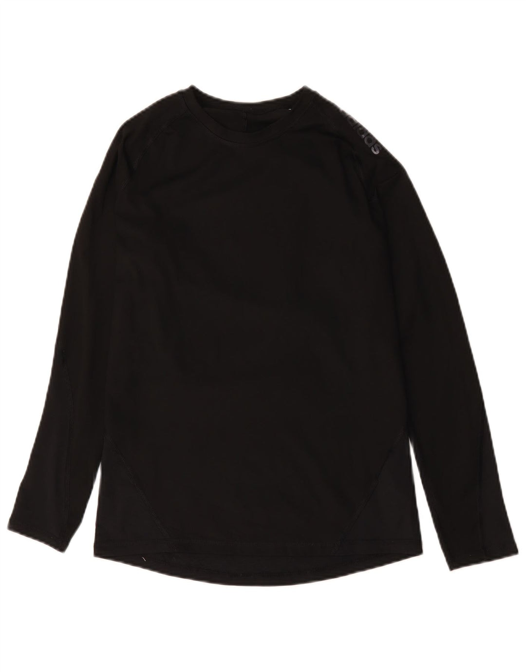 Adidas Climacool Graphic Top cu mânecă lungă pentru femei UK 12 Medium Black