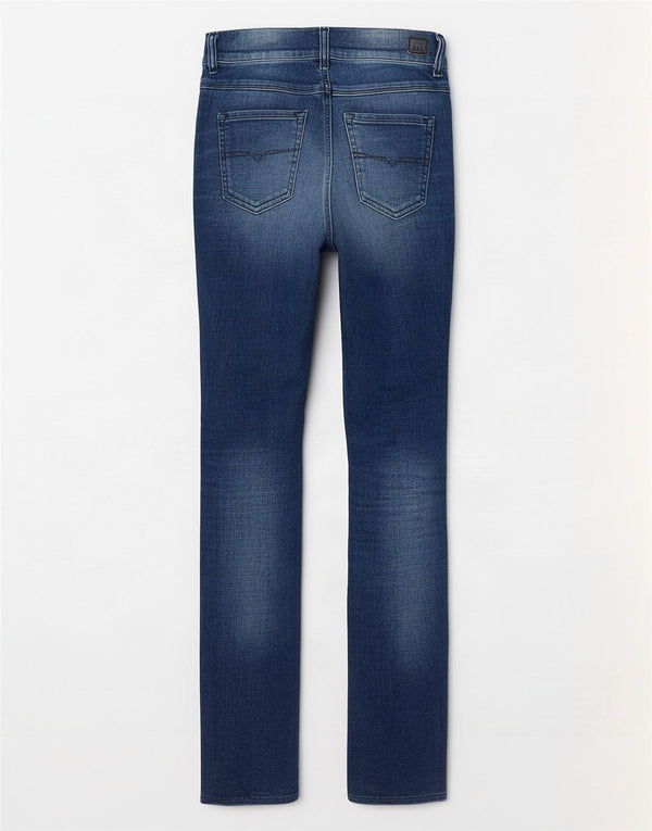 Diesel Womens Distressed Slim Jeans W24 L27 Blue Cotton