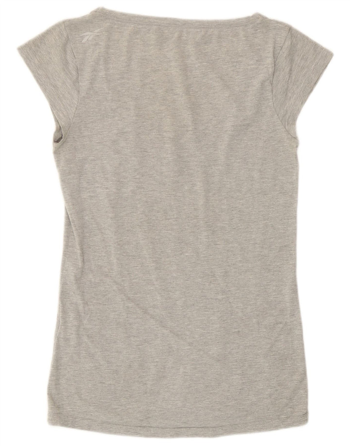 Reebok Womens T-Shirt Top UK 10 Small Grey