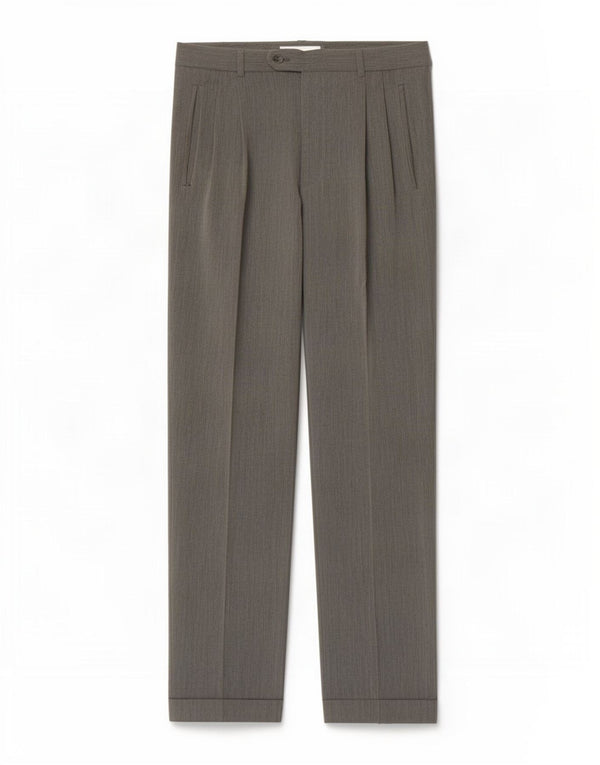 Vintage Mens Pegged Suit Trousers IT 48 Medium W32 L30 Grey Viscose