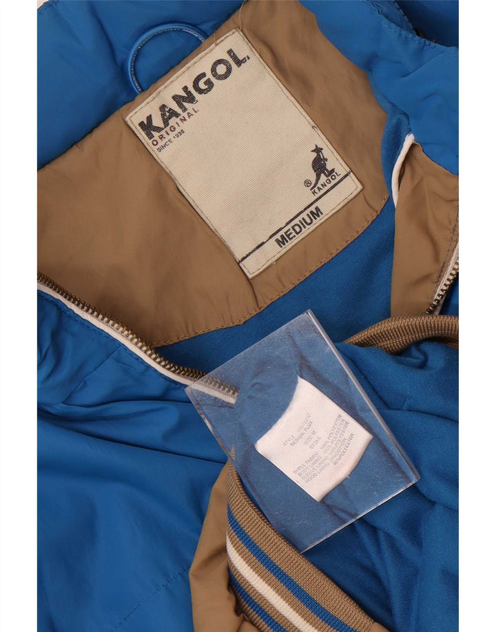 Giubbotto bomber con cappuccio da uomo Kangol UK 38 Poliestere color block marrone medio
